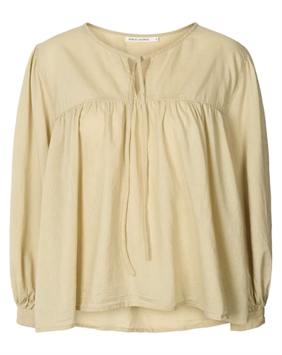 Rabens Saloner - Eike Cotton Full Sleeve Bluse - Boulder